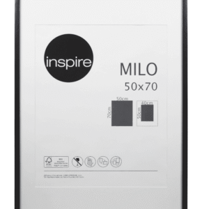 Cadre Milo, 50 x 70 cm noir